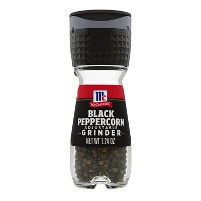 MCCORMICK BLACK PEPPERCORN GRINDER 1OZ