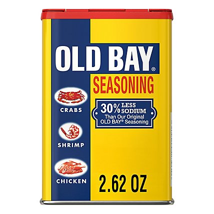OLD BAY SEASONING 30% LESS SODIUM 2OZ