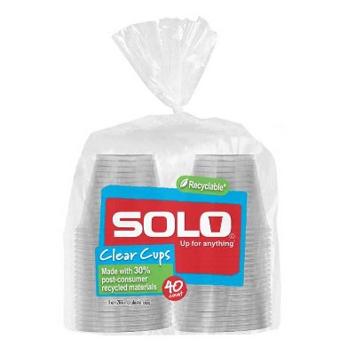 SOLO CLEAR CUPS 40P