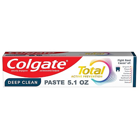 COLGATE TOOTHPASTE TOTAL DEEP CLEAN 5.1OZ