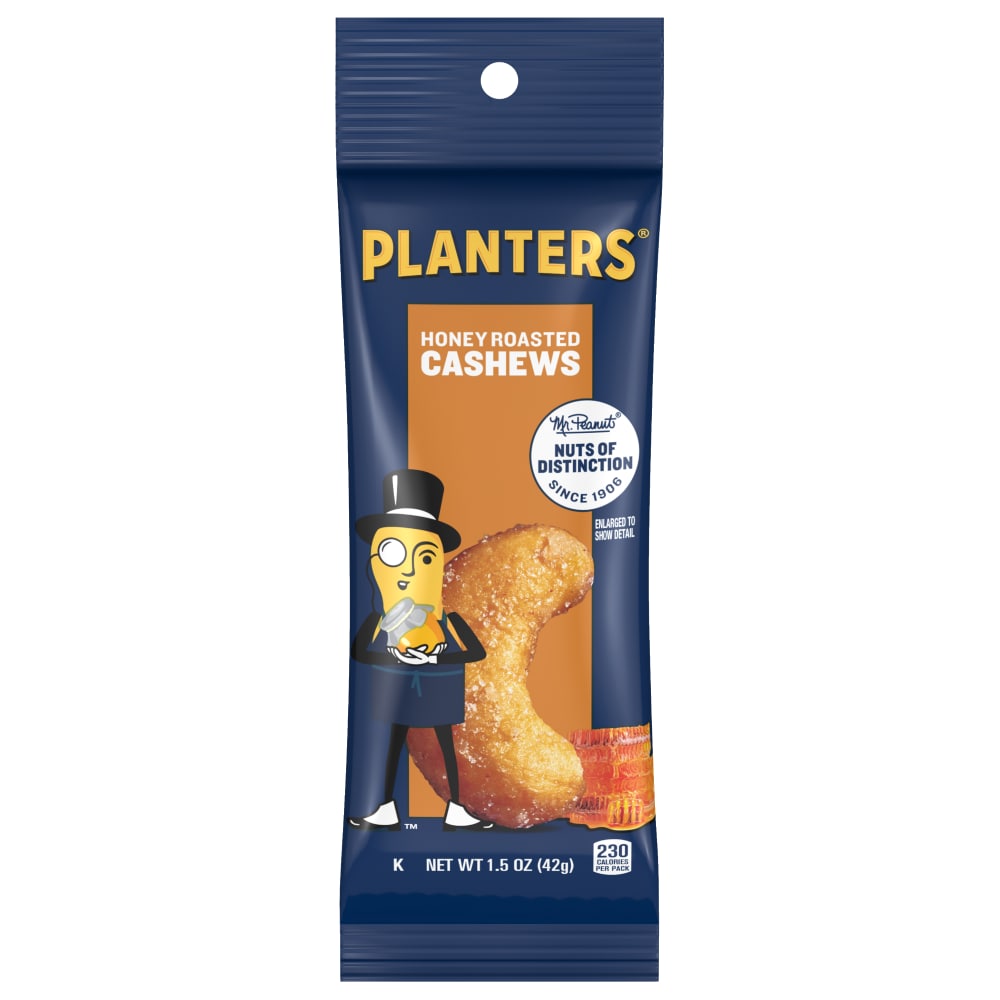 PLANTERS HONEY ROASTED CASHEWS 1.5OZ