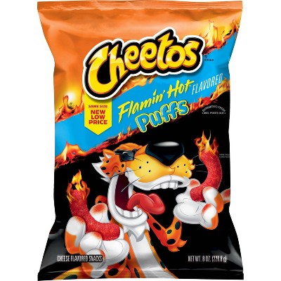 CHEETOS FLAMIN HOT PUFFS 8OZ