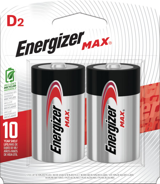 ENERGIZER BATTERIES D 2P