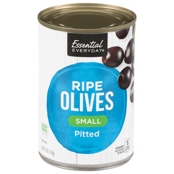 ESSENTIAL EVERYDAY SMALL OLIVES PIT 6OZ