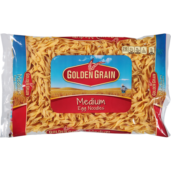GOLDEN GRAIN MEDIUM EGG NOODLES 12OZ