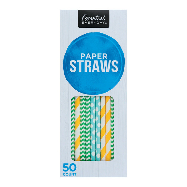 ESSENTIAL EVERYDAY PAPER STRAWS 50P