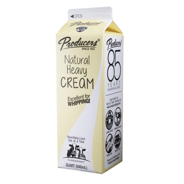 PRODUCERS NATURAL HEAVY CREAM 1QT