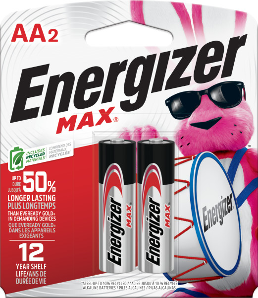ENERGIZER MAX BATTERIES AA2