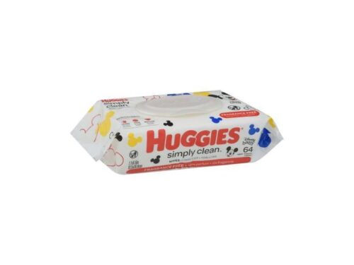 Huggies Simply Clean Fragrance Free Wipes (64 wipes)