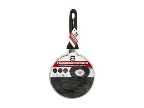 Bene Casa 6" Non-Stick Aluminum Fry Pan with Glass Lid (1 pan)
