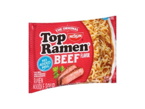 Nissin Top Ramen Noodle Soup Beef Flavor (3 oz)