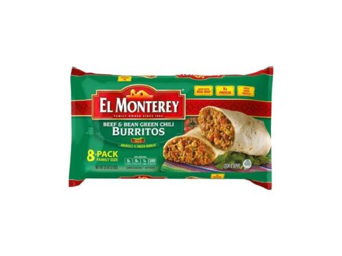 El Monterey Beef & Bean Green Chili Burritos (8 ct)