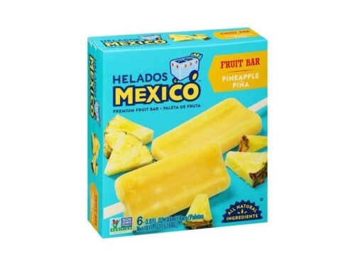 Helados Mexico Premium Pineapple Fruit Bars (6 x 3 fl oz)