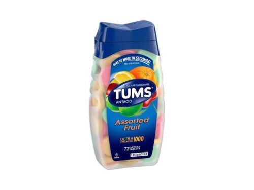 Tums Antacid Assorted Fruit Chewable Tablets (72 ct)