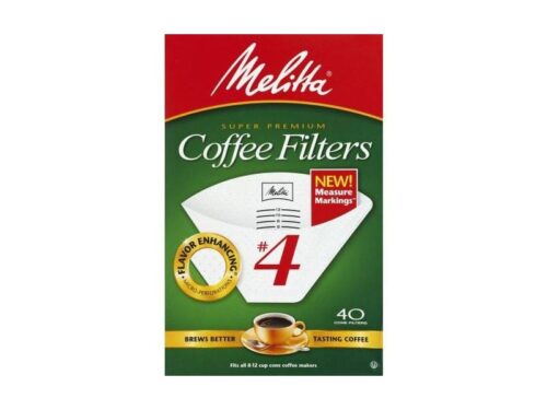 Melitta #4 White Cone Coffee Filters (40 filters)