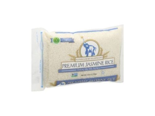 Super Lucky Elephant Long Grain Premium Jasmine Rice (5 lbs)