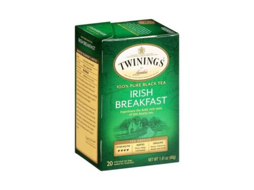 Twinings Irish Breakfast Pure Black Tea (20 tea bags)