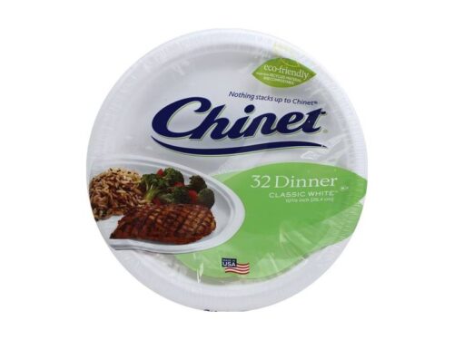 Chinet Eco-Friendly Dinner Classic White 10 3/8 Inch Plates (32 plates)