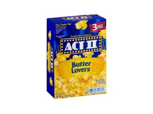 Act II Butter Lovers Microwave Popcorn (3 x 2.8 oz)