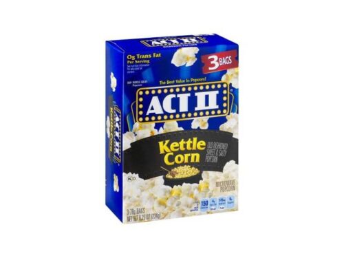 Act II Kettle Corn Microwave Popcorn (3 x 2.7 oz)