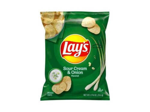 Lay's Sour Cream & Onion Potato Chips (2.6 oz)