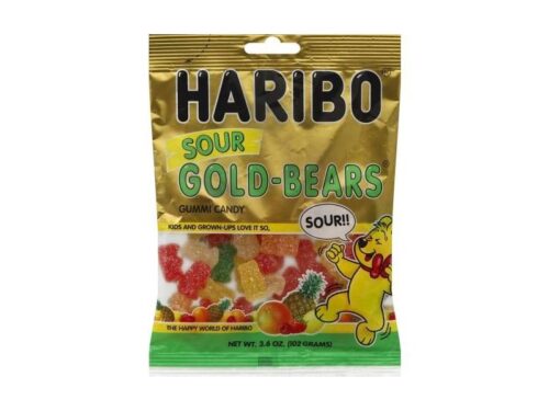 Haribo Sour Gold-Bears Gummi Candy (3.6 oz)