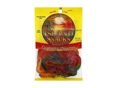 Island Snacks Gummy Worms (8 oz)