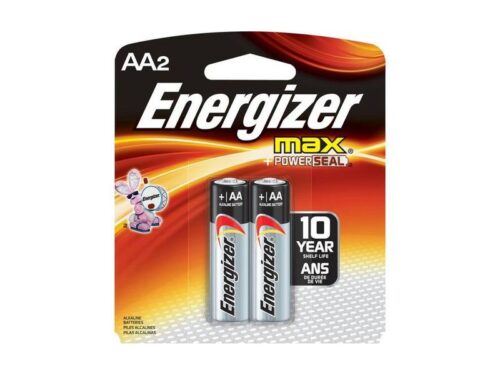 Everready Max + Power Seal AA Alkaline Batteries (2 batteries)