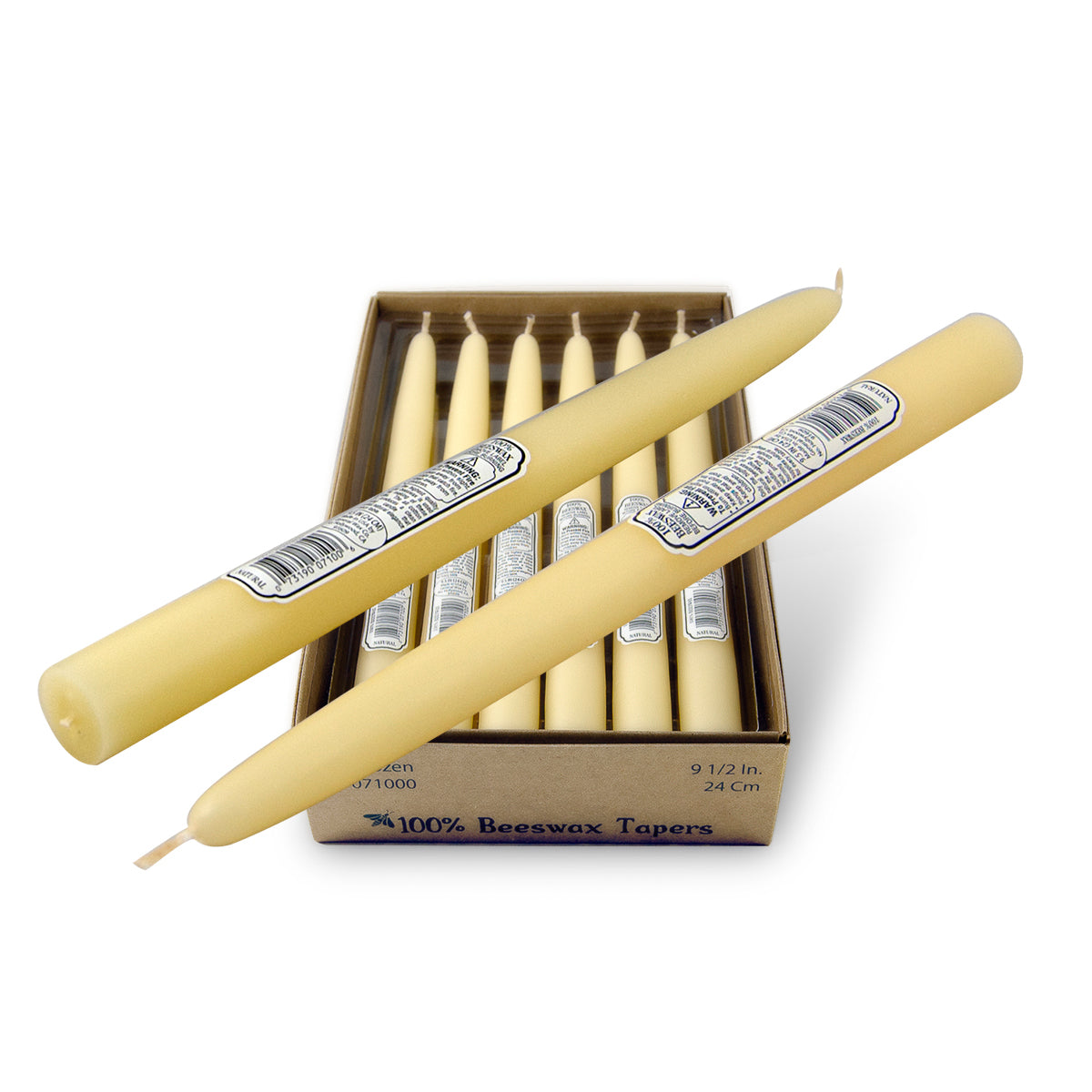 GENERAL WAX & CANDLE TAPER CANDLE YELLOW