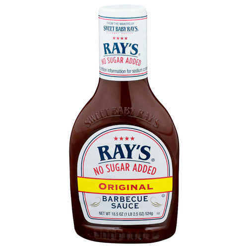 RAYS BARBECUE SAUCE NO SUGAR ADDED 18.5OZ