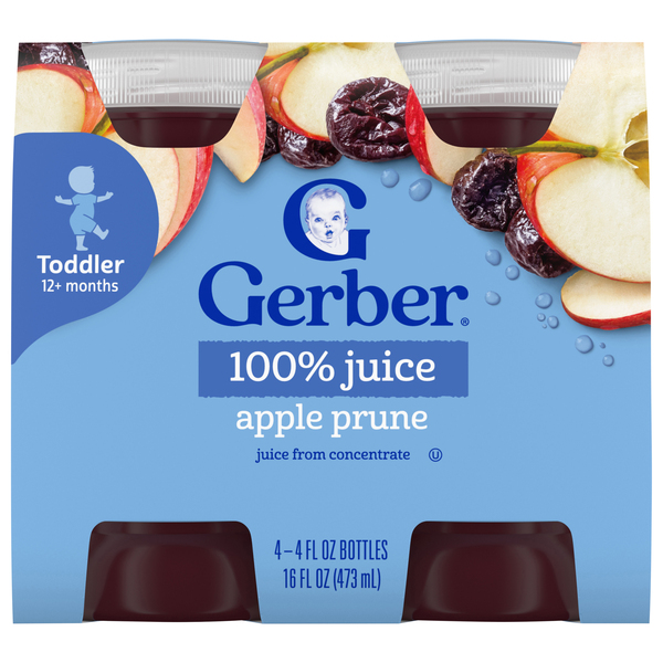 GERBER APPLE PRUNE JUICE 4OZ