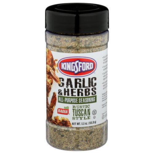 KINGSFORD GARLIC & HERBS SEASONING 5.5OZ