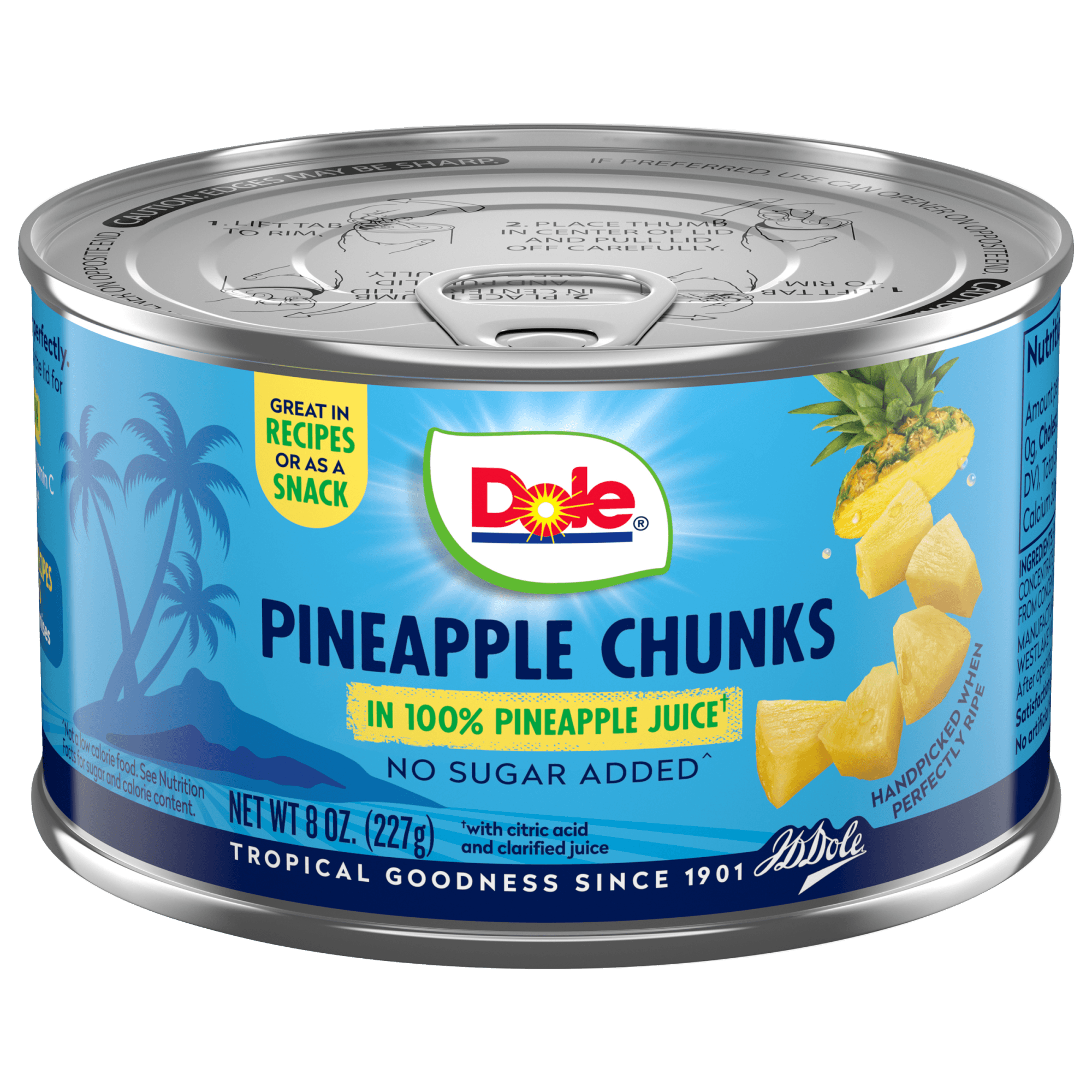DOLE PINEAPPLE CHUNKS 8OZ