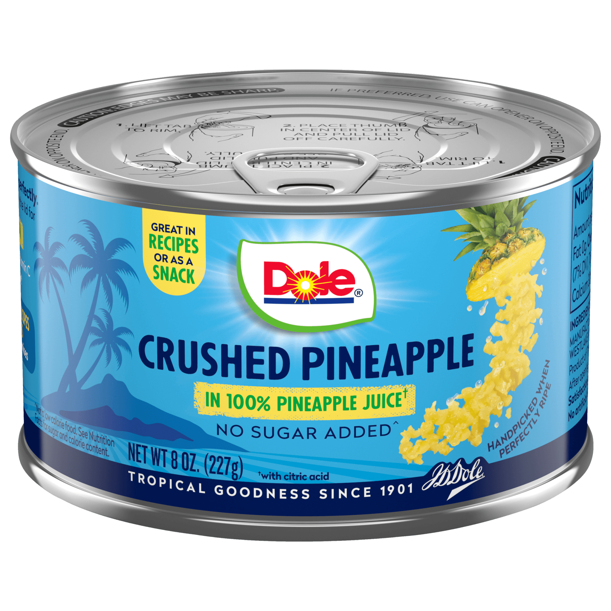 DOLE CRUSHED PINEAPPLE 8OZ