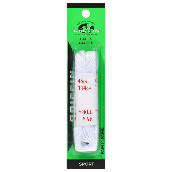 GRIFFIN LACES WHITE