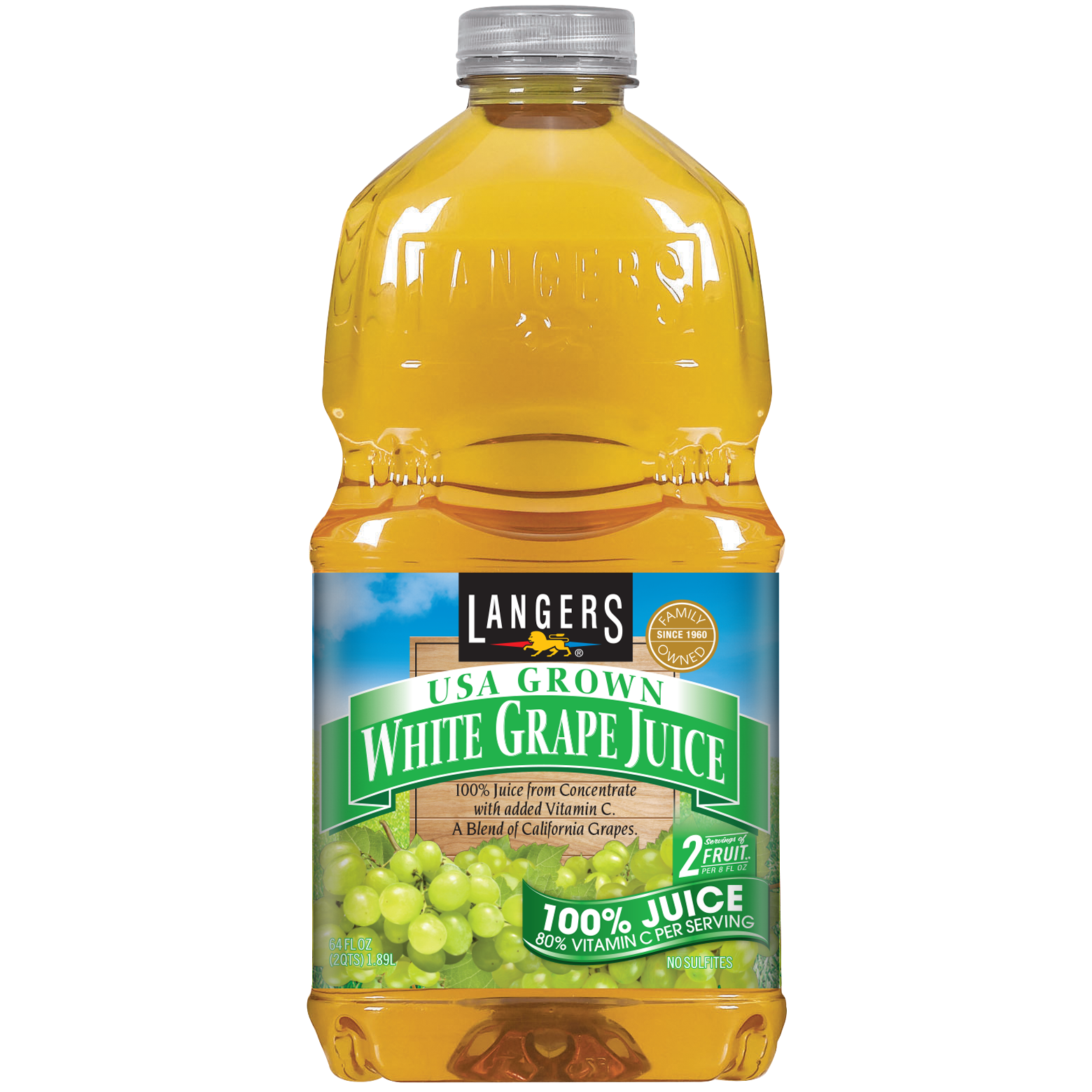 LANGERS WHITE GRAPE JUICE 64OZ