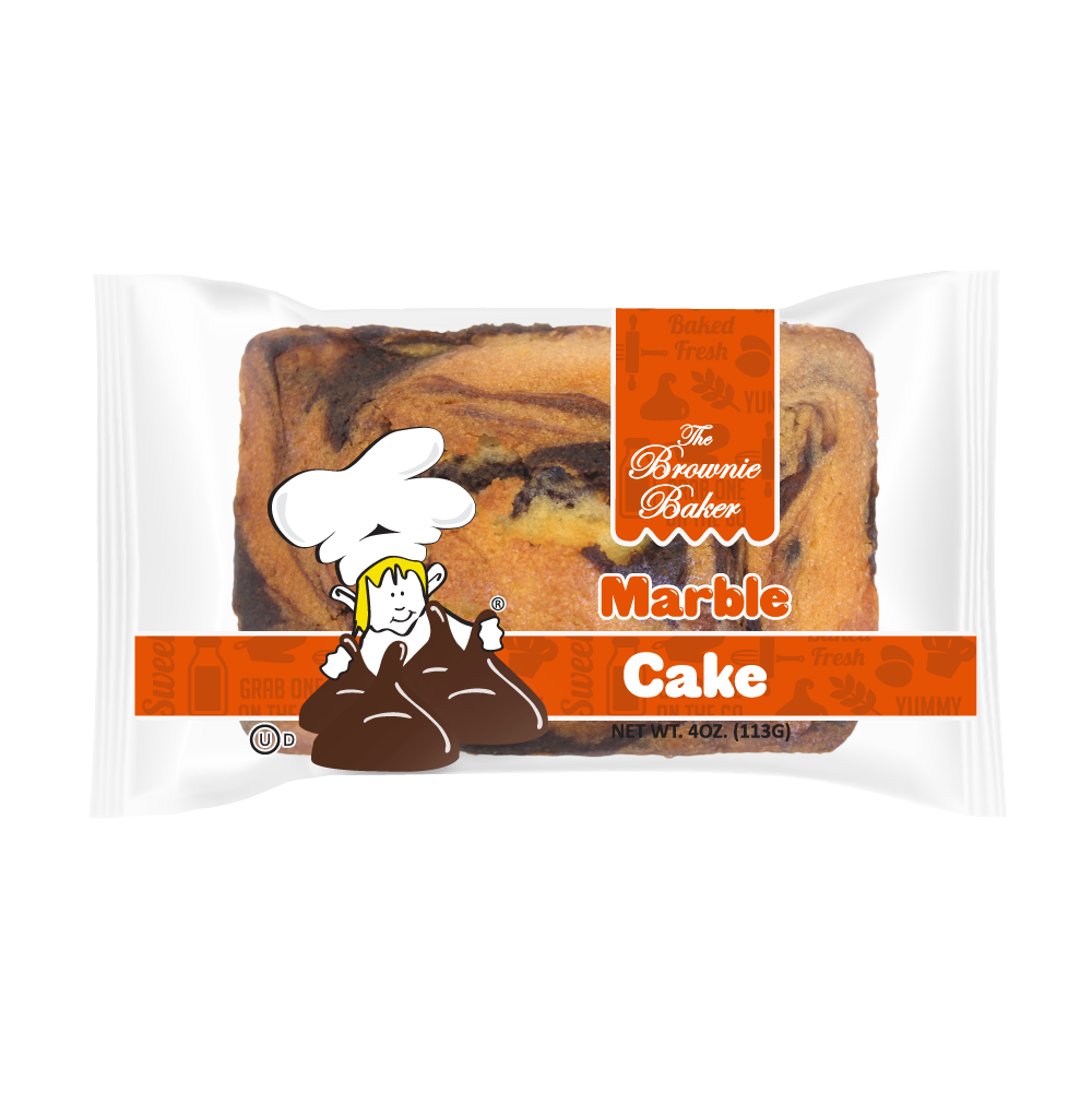BROWNIE BAKER CAKE MARBLE 4OZ