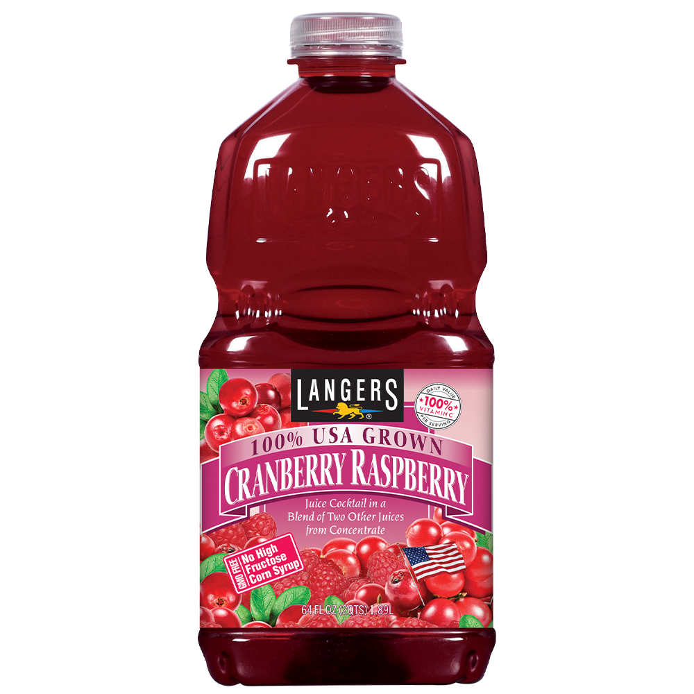 LANGERS CRANBERRY RASPBERRY 64OZ