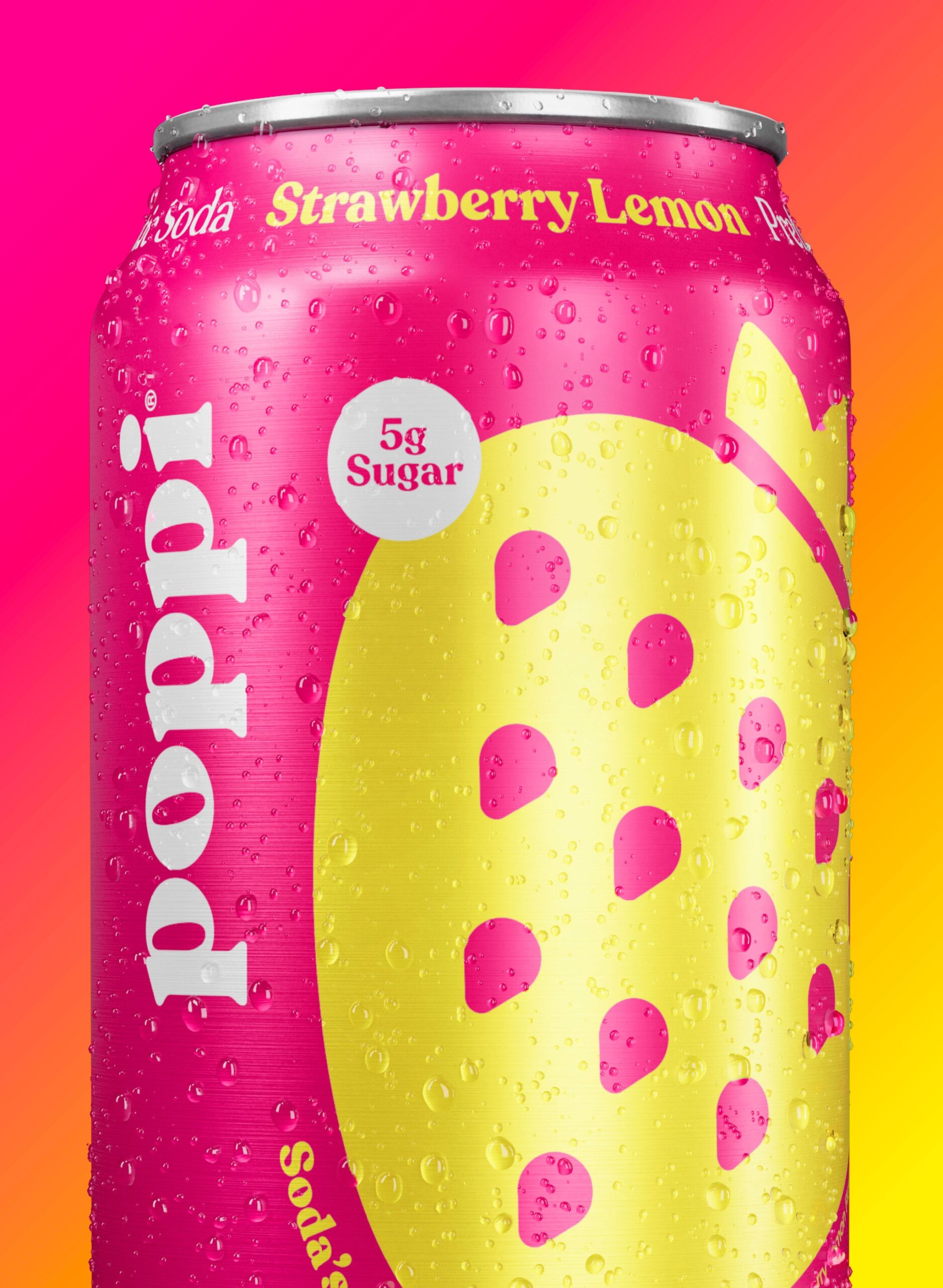 POPPI PREBIOTIC SODA STRAWBERRY LEMON