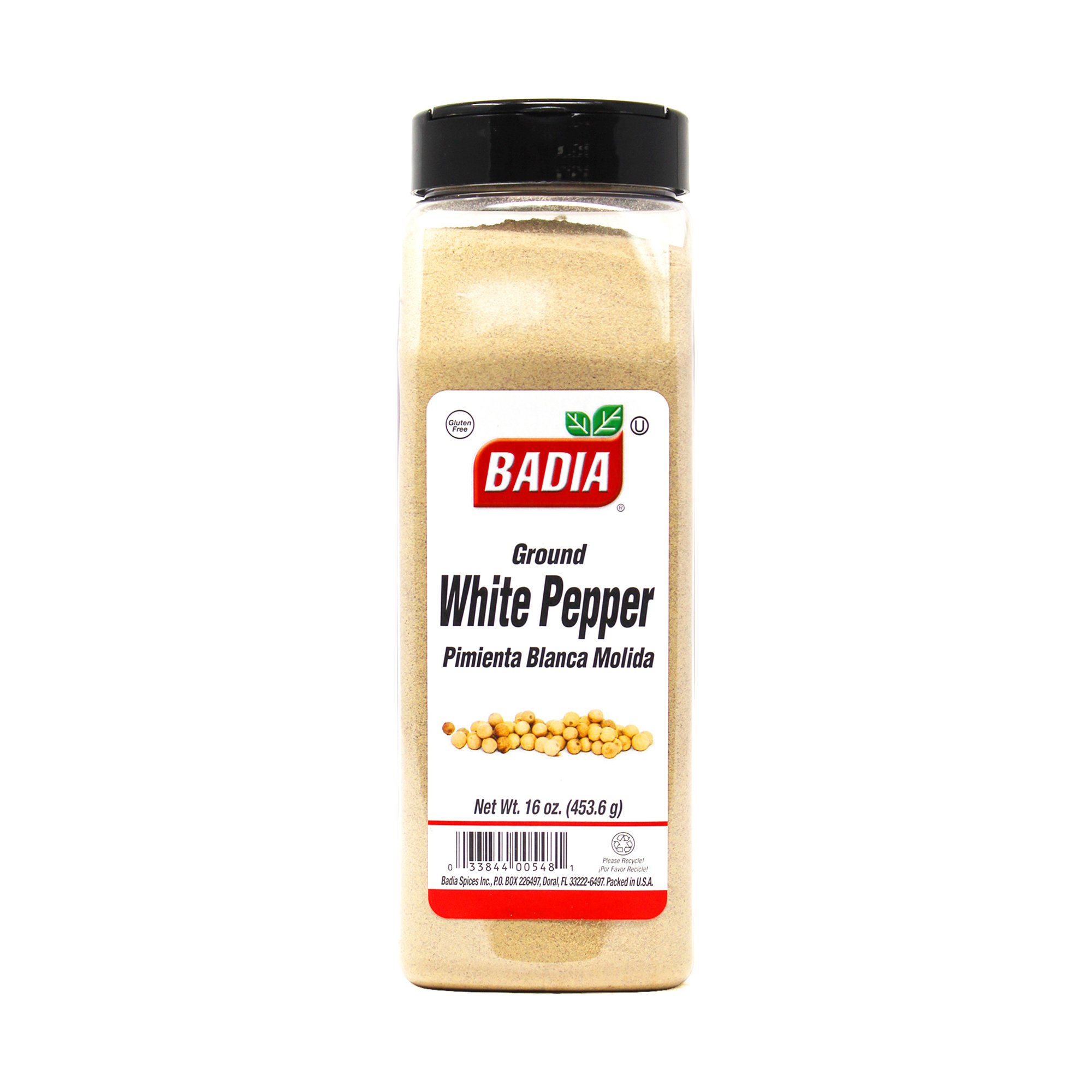 BADIA GROUND WHITE PEPPER 16OZ
