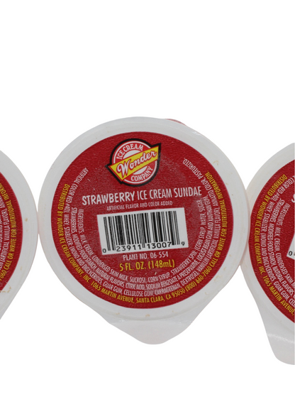 WONDER STRAWBERRY ICE CREAM SUNDAE