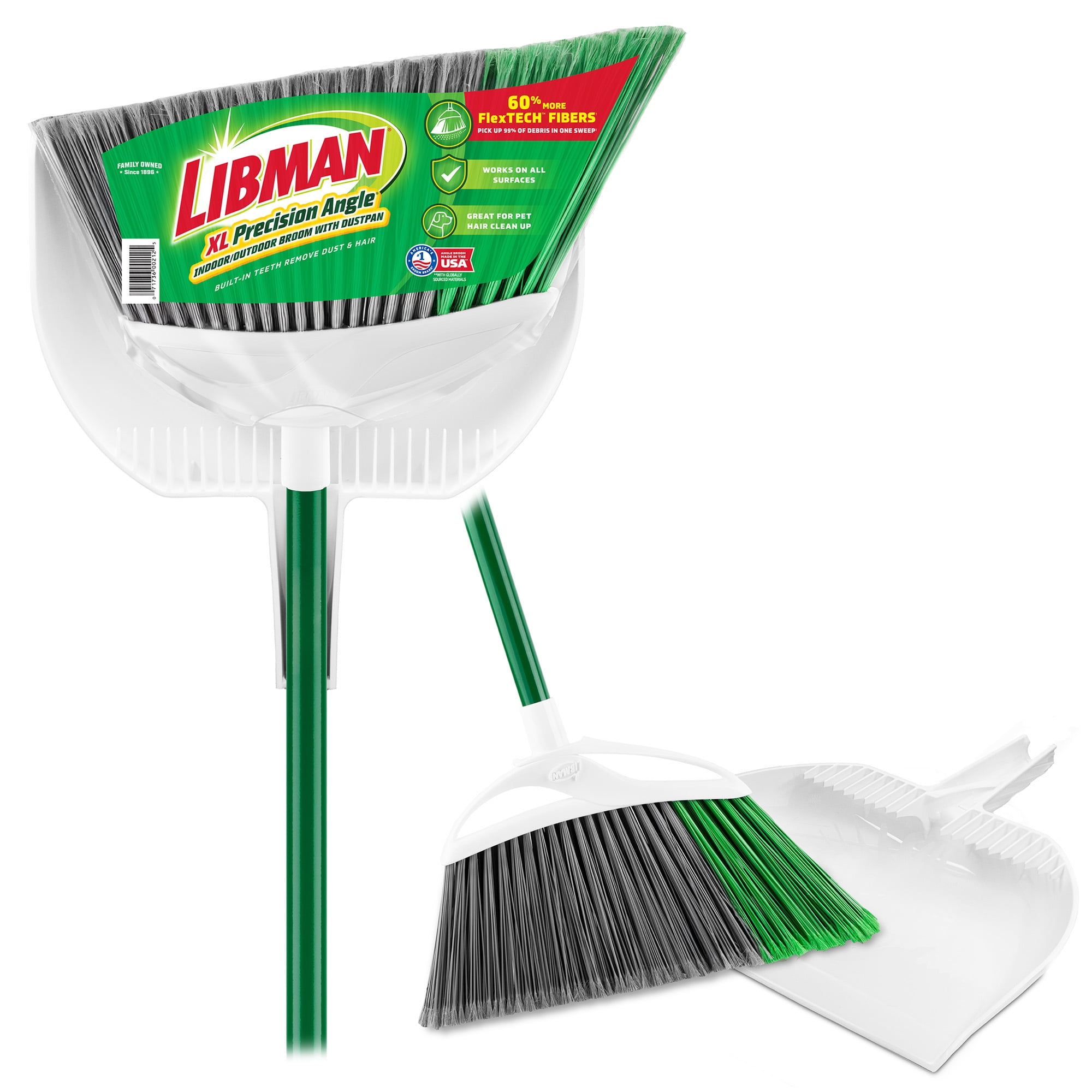 LISMAN ANGLE BROOM DUSTPAN