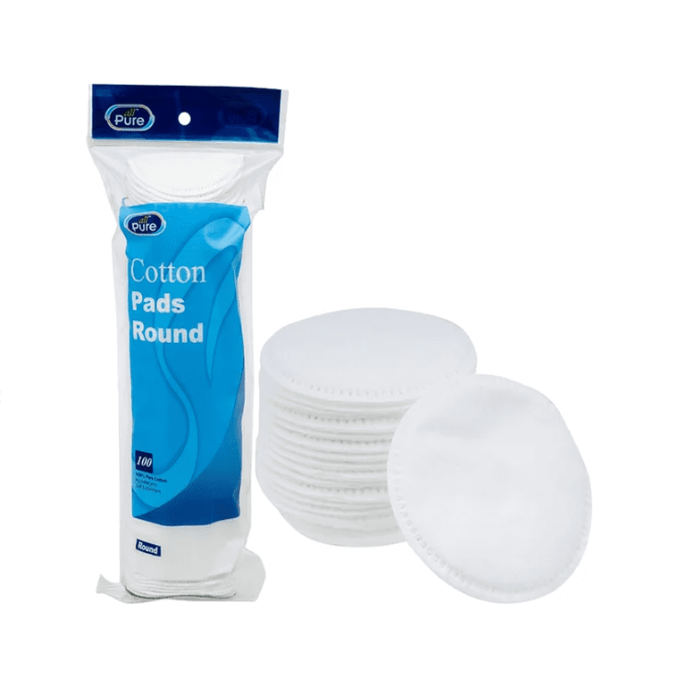 ALL PURE COTTON PADS ROUND 100P