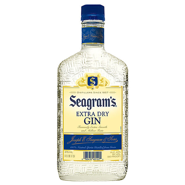 SEAGRAMS EXTRA DRY GIN 375ML