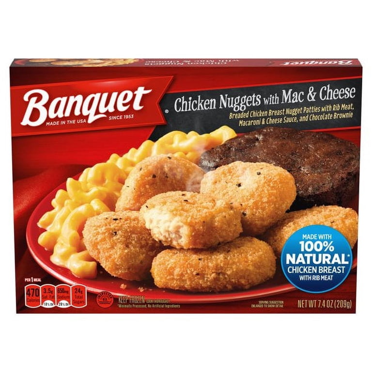 BANQUET CHICKEN NUGGETS WITH MAC & CHEES