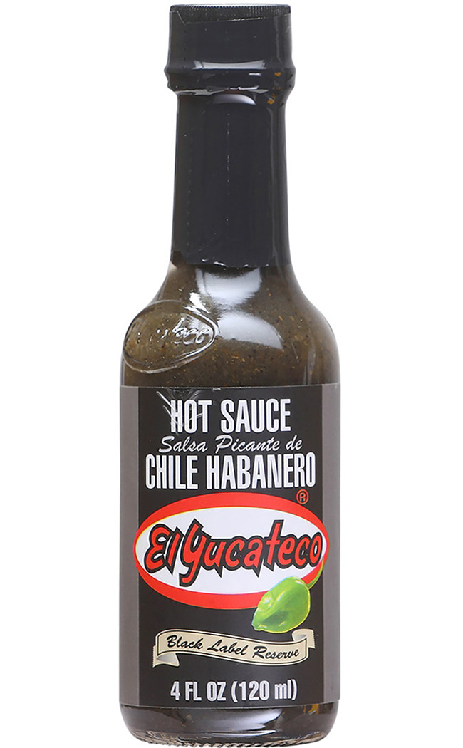 EL YUCATECO HOT SAUCE BLACK LABEL 4OZ