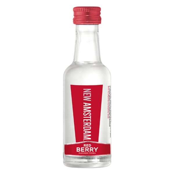 NEW AMSTERDAM VODKA RED BERRY 50ML