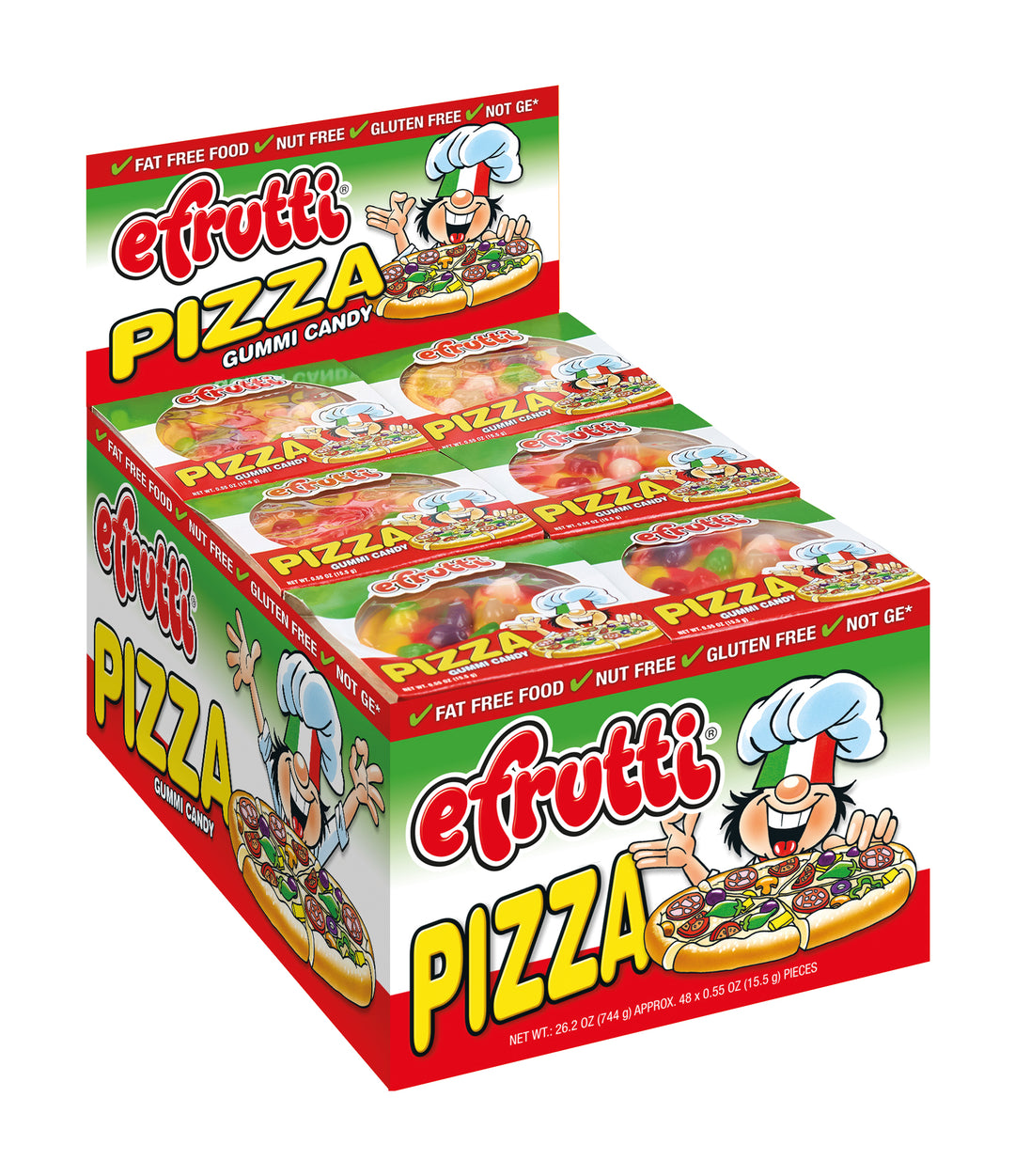 EFRUTTI PIZZA GUMMI CANDY 0.55OZ