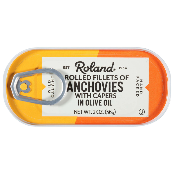 ROLAND ROLLED FILLETS OF ANCHOVIES 2OZ