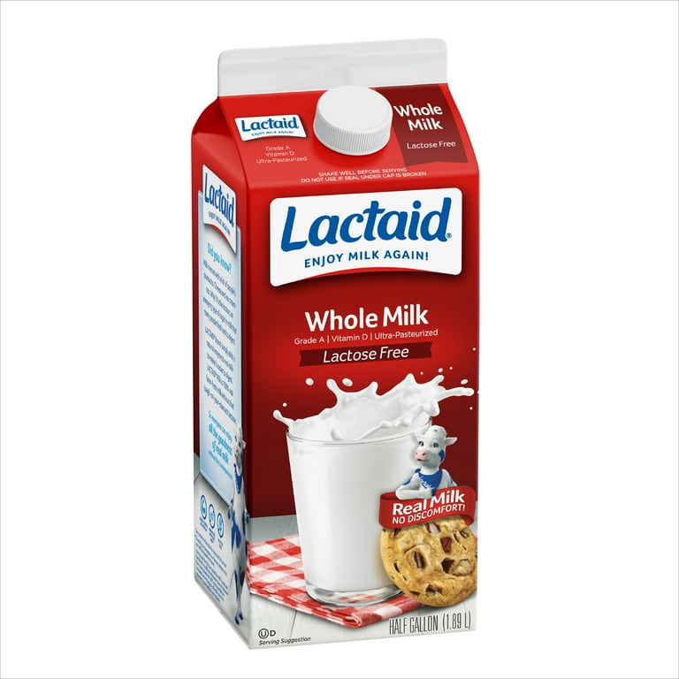 LACTAID WHOLE MILK HALF GAL